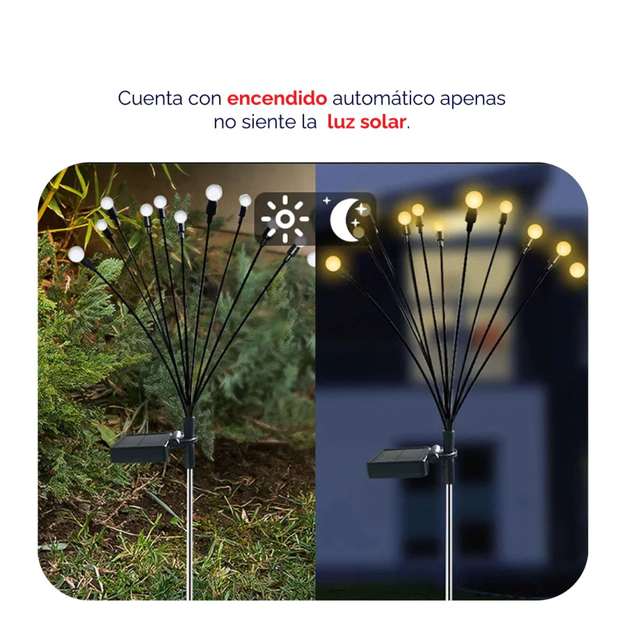 LUCES DECORATIVAS LUCIERNAGAS SOLARES